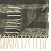 Saro Lifestyle Cotton Table Runner With Striped Design, Black, 16" x 72" - 2 of 3