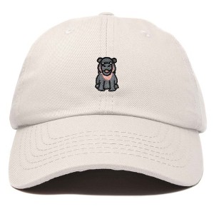 Dalix Hippo Embroidered Cotton Dad Hat Cute Animal Design Adjustable Baseball Cap for Everyday Wear Womens - 1 of 4