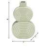 Sagebrook Home Stacked Circle Ceramic Vase - Contemporary Creative Abstract Vase for Home or Office Decorative - 4 of 4