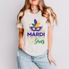 Simply Sage Market Women's Mardi Gras Mask Sparkle Short Sleeve Graphic Tee - 2 of 4
