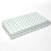 Bacati - Morocan Tiles Aqua/Lime/Gray Muslin 100 percent Cotton Universal Baby US Standard Crib or Toddler Bed Fitted Sheet - 2 of 4