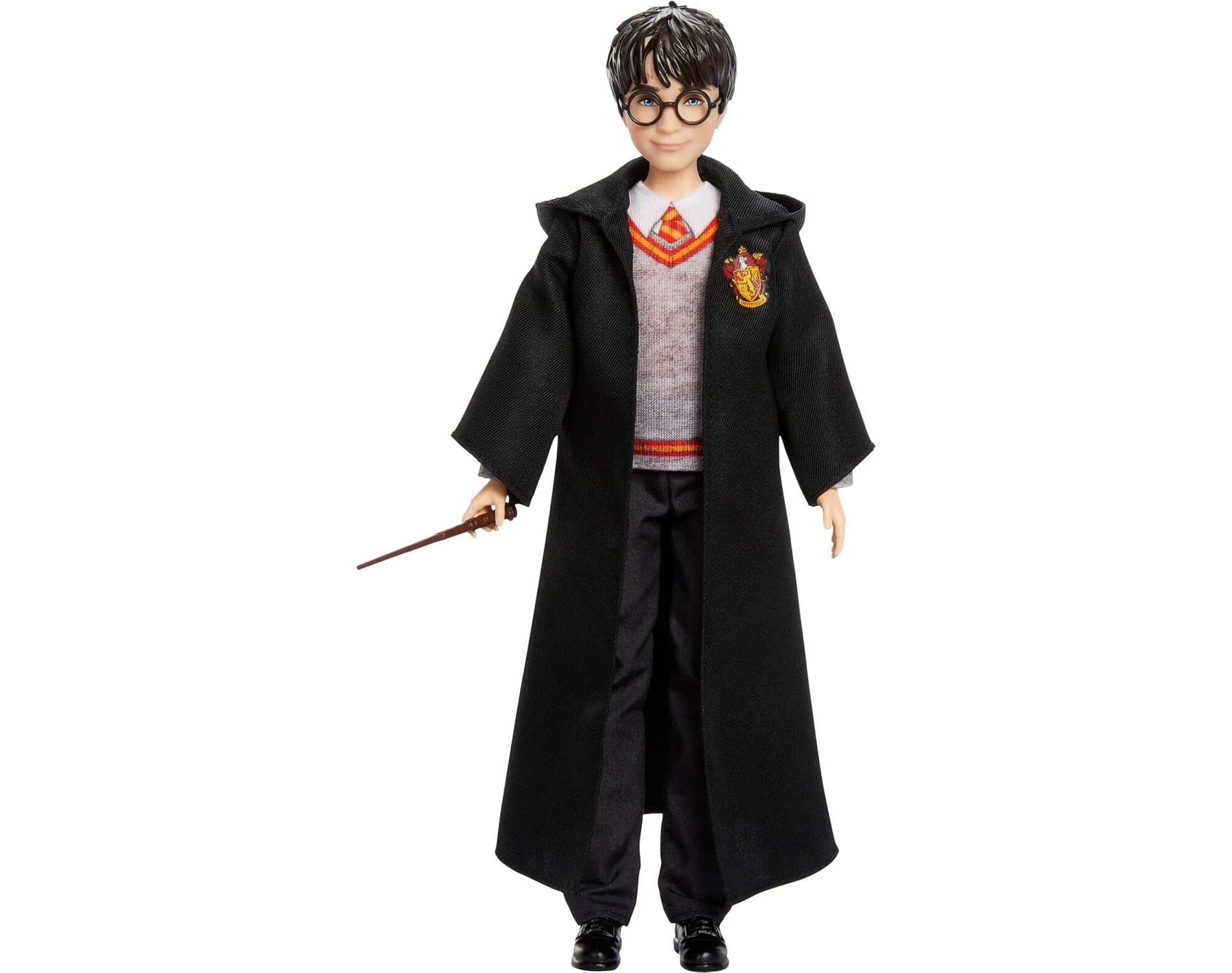Mattel Harry Potter Toys, Harry Potter Fashion Doll in Removable Signature Hogwarts Uniform with Wand Accessory, Inspired by The Movie