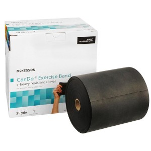 McKesson CanDo Exercise Resistance Band Black X-Heavy Resistance 5" x 25 Yd 169-5635, 1 Each - 1 of 4