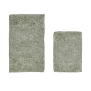 Granada 2 Piece Bath Rug Set 100% Premium Cotton Tufted Non-Slip Backing Bathmats for Bathroom, Super Soft Absorbent, Machine Washable - 1 of 4