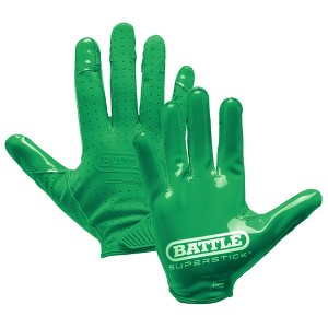 Battle Sports Adult Doom Speed Receiver Football Glove - Kelly Green - 1 of 2