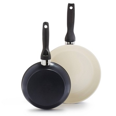 GreenPan Rio 2PK (8" and 11") Ceramic Nonstick Breakfast Set Black