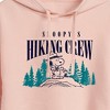 Women's - Peanuts - Snoopy Hiking Crew Cropped Graphic Hoodie - 2 of 4