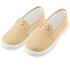 Collections Etc Stretch No-Tie Classic Canvas Stripe Detailed Sneakers - 3 of 4