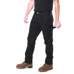 Insulated Gear Men's Carpenter Style Fleece Lined Canvas Utility Work Pants - 1 of 4