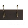 Wall Hook Rail - Mounted Hanging Rack with 6 Hooks for Entryway, Hallway, or Bedroom - Storage Solution for Coats, Towels, Bags by Lavish Home (Brown) - 4 of 4