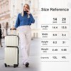 KTMBDW 2 Piece Luggage Set, 20" Carry-On Expandble Luggage Hardside Lightweight Suitcase,14" Mini Cosmetic Cases with TSA Lock & Spinner Wheels - 3 of 4