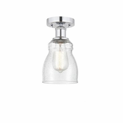 Ellery - 1 Light Semi-Flush Mount In Nautiical Style-9.75 Inches Tall and 4.75 Inches Wide