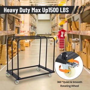 Garvee Steel Panel Truck, 1500 LBS Panel Dolly Cart with 5" Swivel Casters and 36.02" x 24.02" Deck,for Garage, Home, Warehous - 1 of 4