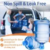 3 and 5 Gallon Water Jug Cap 5 PACK, Silicone Reusable Replacement Cap, Non Spill Bottle Caps for 55mm Bottle Water - 4 of 4