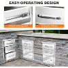 14W x 20.5H x 23D Inch Outdoor Kitchen Stainless Steel Triple Access Drawers Combo for BBQ Island or Grill Station - 4 of 4