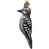 Old World Christmas Blown Glass Ornament for Christmas Tree, Vintage Hairy Woodpecker - 3 of 4