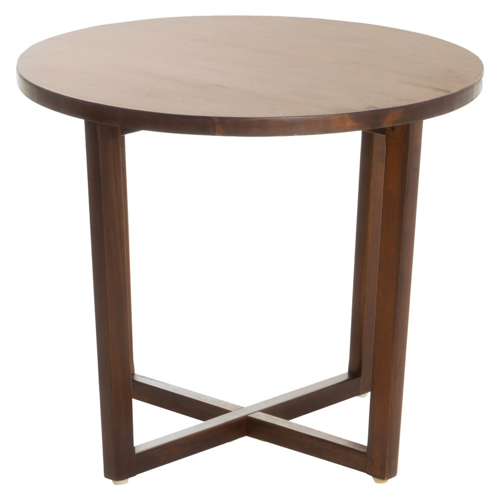 Photos - Coffee Table Tansy Small Accent Table - Wood - Rich Mahogany - Christopher Knight Home
