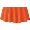 Women's Basic Stretch Midi Skirt - Versatile High Waist Flared Casual Skirt Orange-long - 4 of 4