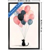 Trends International Andreas Magnusson - The Cat And The Balloons Framed Wall Poster Prints - 3 of 4