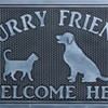 The Lakeside Collection Furry Friends Welcome Rubber Doormat - 2 of 4
