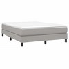 vidaXL Box Spring Bed Frame Light Gray 53.9 in.x74.8 in. Full Fabric - 3 of 4
