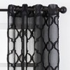 Chanasya 2pk Moroccan Embroidered Grommet Textured Sheer Window Curtain Panels - Set of 2 - image 3 of 4