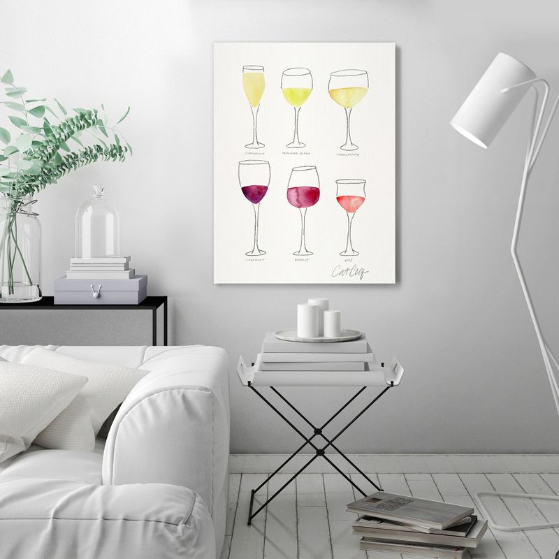 Americanflat Minimalist Wine Glass Collection By Cat Coquillette Canvas, 3 of 10