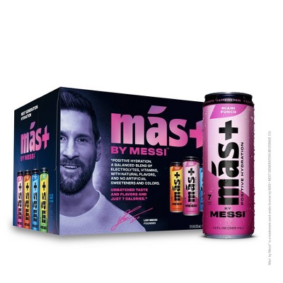 Más+ by Messi Variety Pack - 12pk/12 fl oz Cans