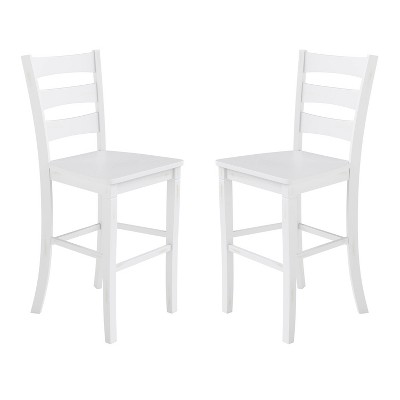 Taylor & Logan Set of 2 Laurel Wooden Ladderback Barstools