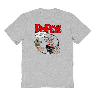 Popeye Men's Treat Your Earth Short Sleeve Graphic Cotton T-Shirt