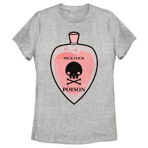 Women's Lost Gods Halloween Pick Your Poison T-Shirt - 1 of 4