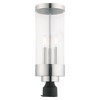 Livex Lighting Hillcrest 3 - Light Post Light in  Polished Chrome - 4 of 4