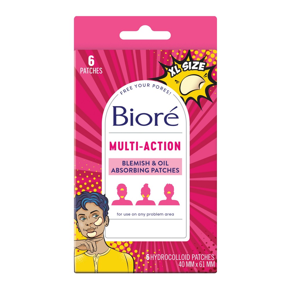 Photos - Cream / Lotion Biore Multi-Action Hydrocolloid Patches - 6ct 