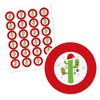 Big Dot of Happiness Merry Cactus - Christmas Cactus Party Circle Sticker Labels - 24 Count - 2 of 4