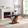 NicBex Modern Geometric Extendable Dining Table with Sturdy Base,Modern Rectangular Home Kitchen Table,Dining Room Furniture - 3 of 4