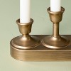 3ct 8.66"x7.8" Christmas Window Flameless Candle Brass - Hearth & Hand™ with Magnolia - 4 of 4