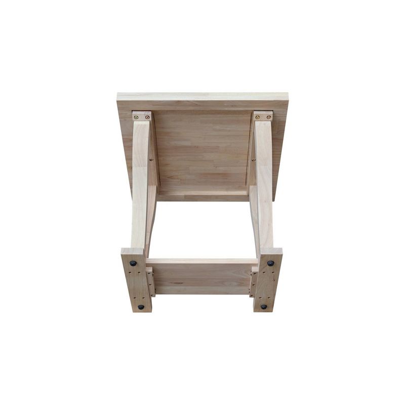 Lacasa Solid Wood End Table Unfinished - International Concepts, 4 of 7