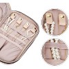 Travel Jewelry Case, Holiday Organizer for Necklaces, Earrings, Rings, Bracelets, Watch, Pink - 4 of 4