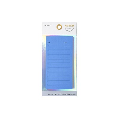 Post-it List Notes 3"x 6" Blue