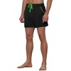 Lars Amadeus Men's Elastic Waist Solid Color Summer Sports Swim Board Shorts - 4 of 4