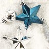 GAOMON 70pcs Christmas Tree Ornament Set, Shatterproof Plastic Christmas Ball Ornaments, Blue & Silver Corative Baubles - 4 of 4