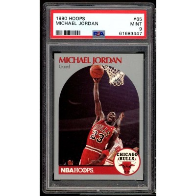 Michael Jordan Card 1990-91 Hoops #65 Psa 9 : Target