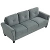 NicBex Modern 2/3-Seat Loveseat Sofa Couch for Living Room,Bedroom,Comfy Upholstered Sectional Futon Couch with Deep Cushions - 4 of 4