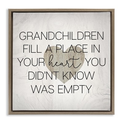 Stupell Industries Heartwarming Grandchildren Phrase, 25" x 25"