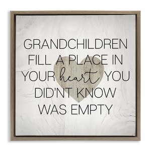 Stupell Industries Heartwarming Grandchildren Phrase, 25" x 25" - 1 of 4