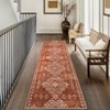 COZONY Runner Rug, Washable Geometric Vintage Carpet, Non-Slip Low Pile Mat, Distressed for Entryway Hallway Kitchen Laundry Room - 4 of 4