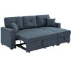 85.5'' Upholstered Sleeper Sofa, Modular Design with Hidden Storage, Convertible Chaise & Stylish Comfort for Modern Living Spaces - 3 of 4