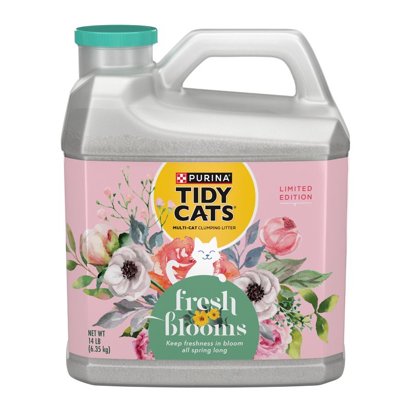 Tidy Cats Clumping Fresh Blooms Cat Litter - 14lbs, 1 of 6