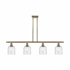 Bella - 4 Light Stem Hung Island In Industrial Style-10 Inches Tall and 48 Inches Wide - 1 of 1