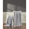 Kate Aurora Chic Living 2 Pack Gray Yarn Dyed Woven & Fringed Coordinating Ultra Soft Accent Throw Blanket Set - 50 in. W x 60 in. L - 2 of 2